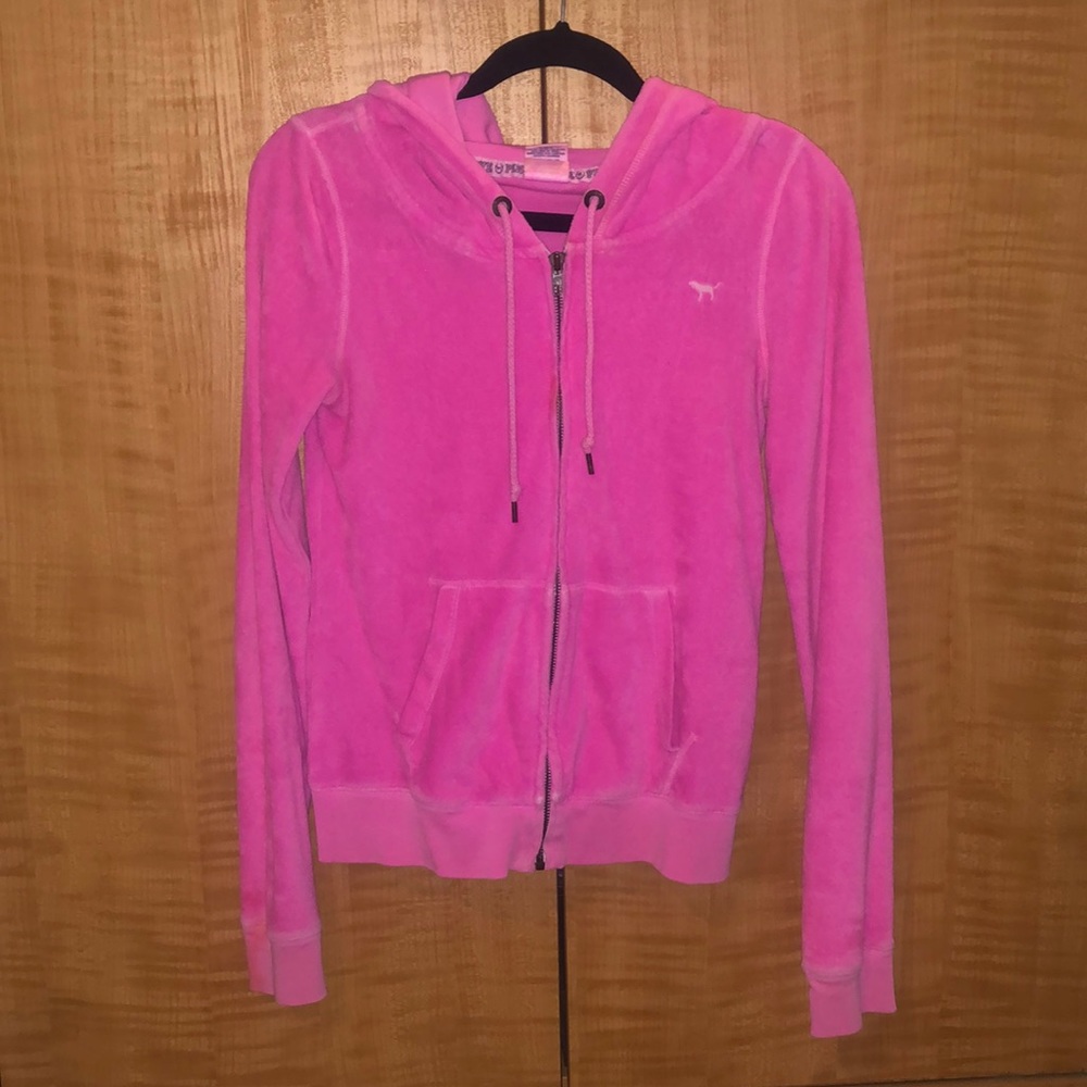 Victoria’s Secret PINK Terry Zip-up Hoodie